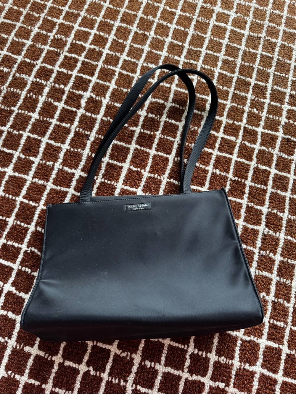 Kate Spade New York Vintage 90s Black Nylon Tote Bag - Picture 2 of 4